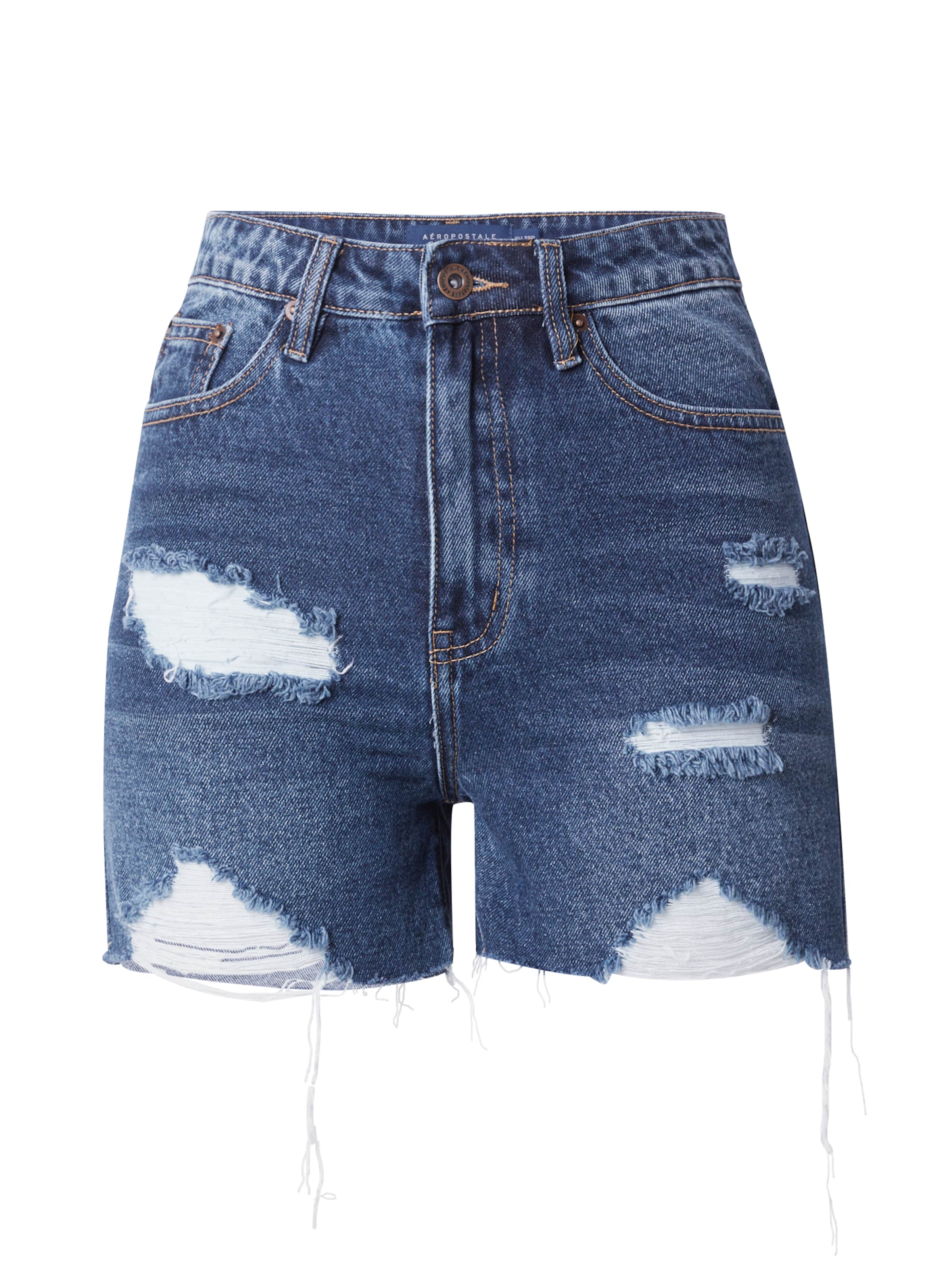 AÉROPOSTALE REGULAR PANTALONI SCURTI DENIM NAVY