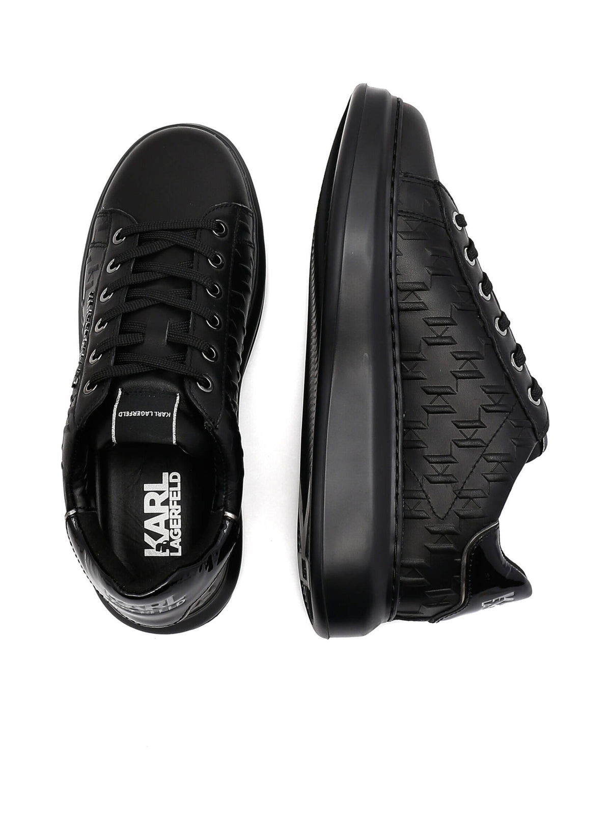 KARL LAGERFELD PANTOFI SPORT MONOGRAM BLACK