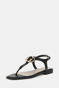 GUESS SANDALE BLACK LEATHER