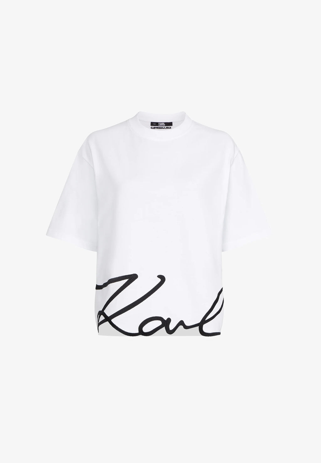 KARL LAGERFELD JEANS TRICOU WHITE SIGNATURE