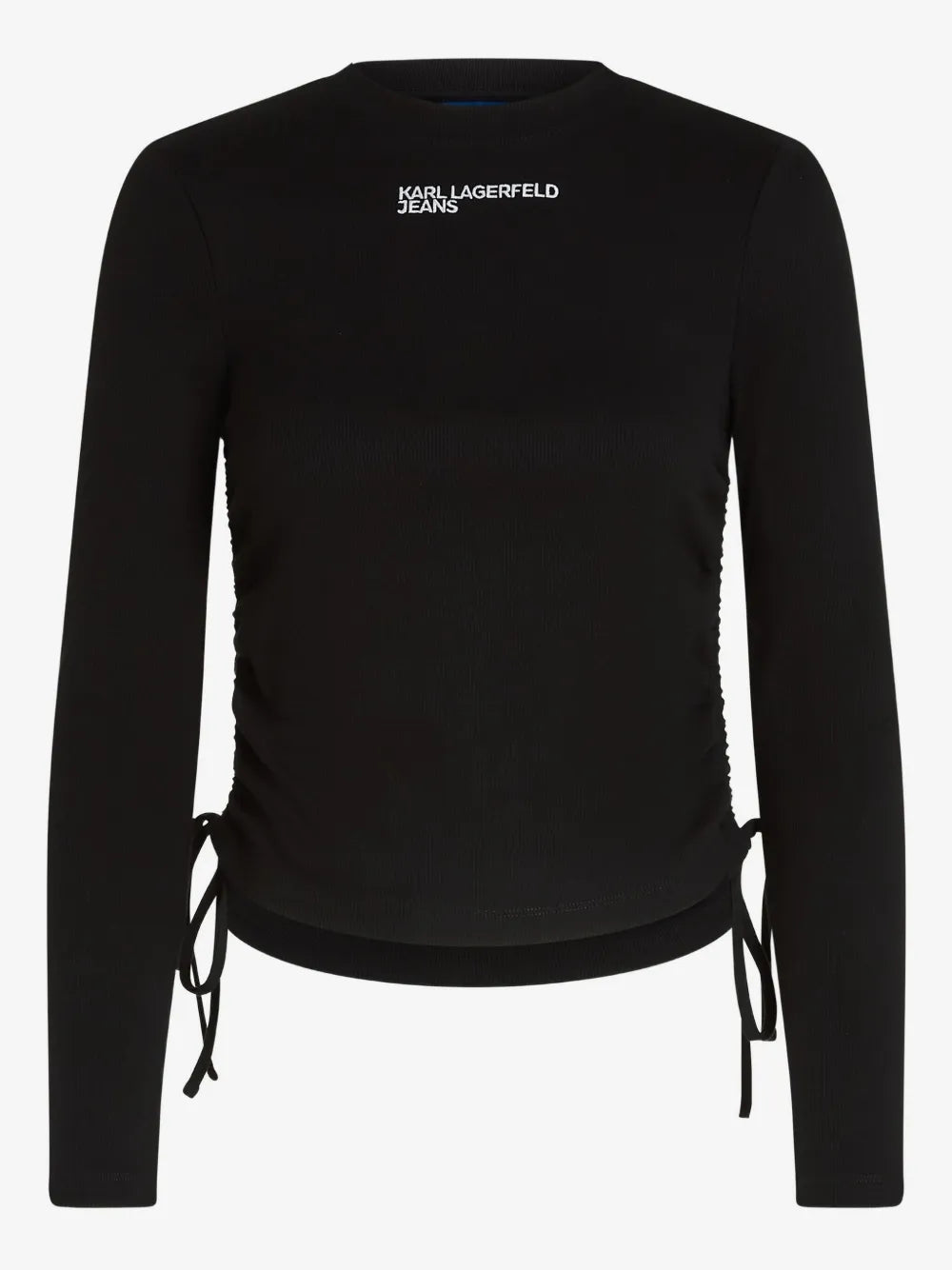 KARL LAGERFELD BLUZĂ RIBBED BLACK