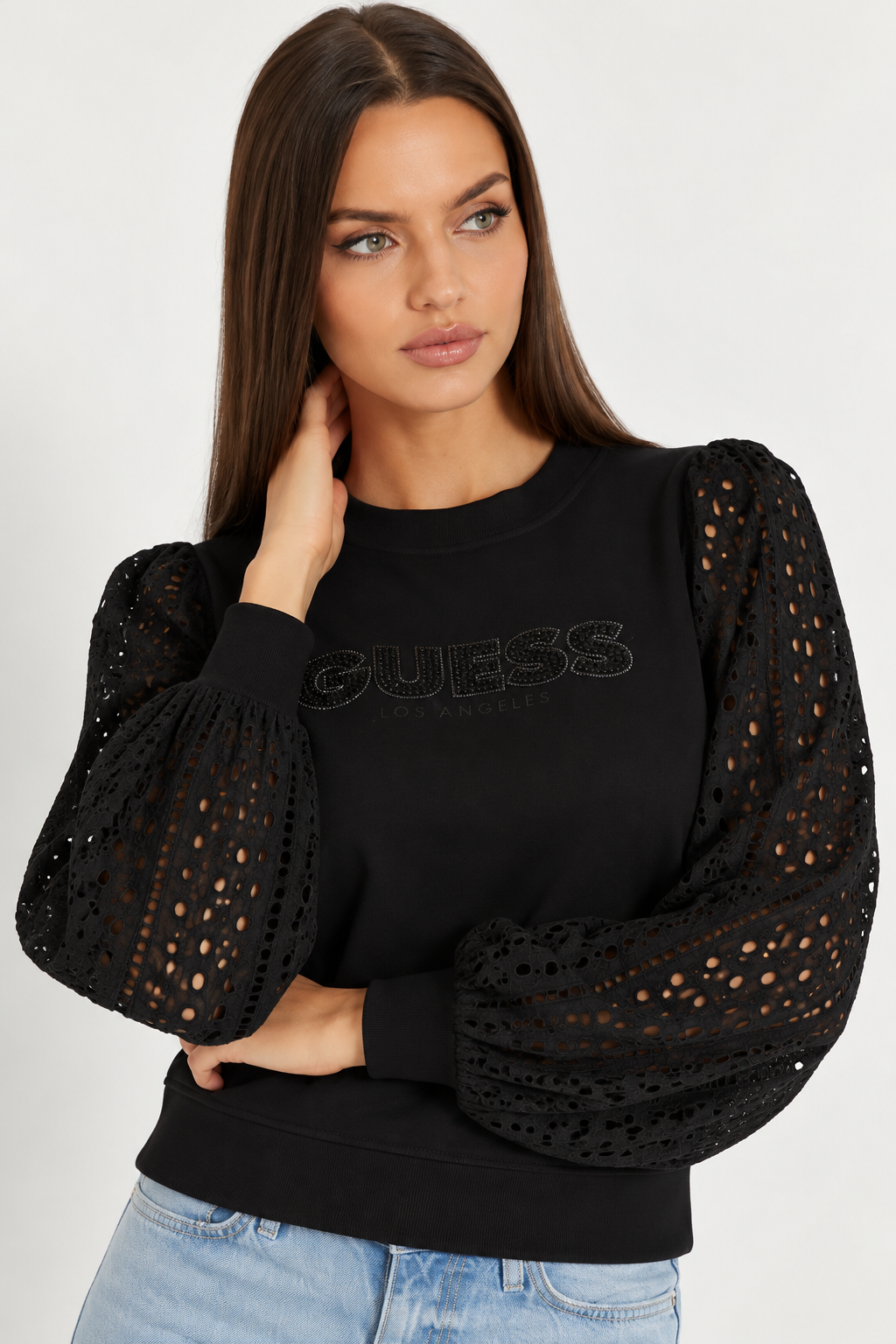 GUESS BLUZĂ ICONIC BLACK