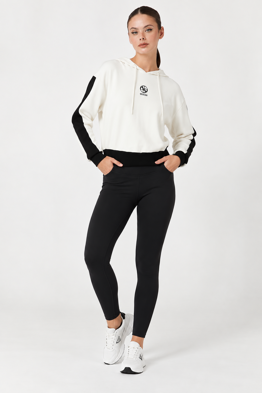 GUESS HANORAC IVORY&BLACK