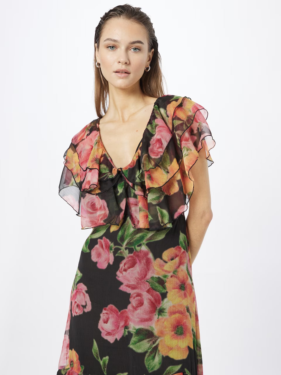 NASTY GAL ROCHIE MAXI IMPRIMEU FLORAL