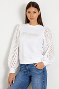 GUESS BLUZĂ ICONIC WHITE
