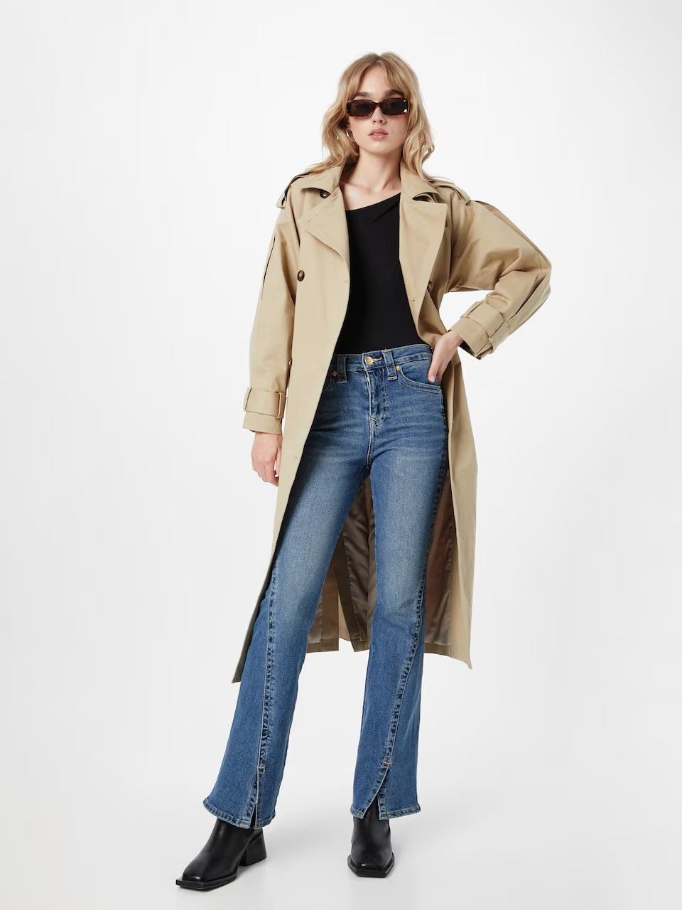 WAREHOUSE PALTON TRENCH MAXI BEJ