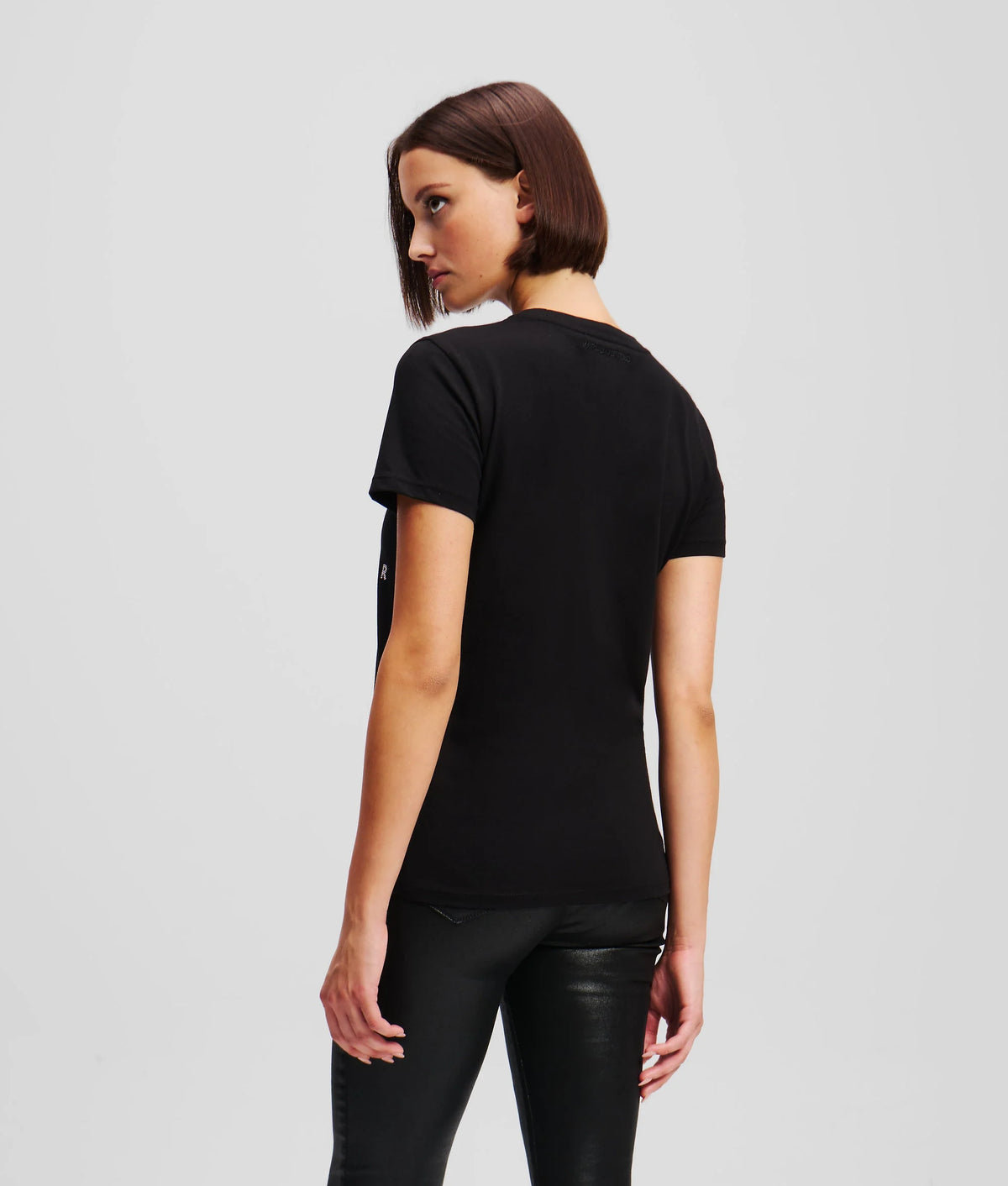 KARL LAGERFELD TRICOU RHINESTONE BLACK