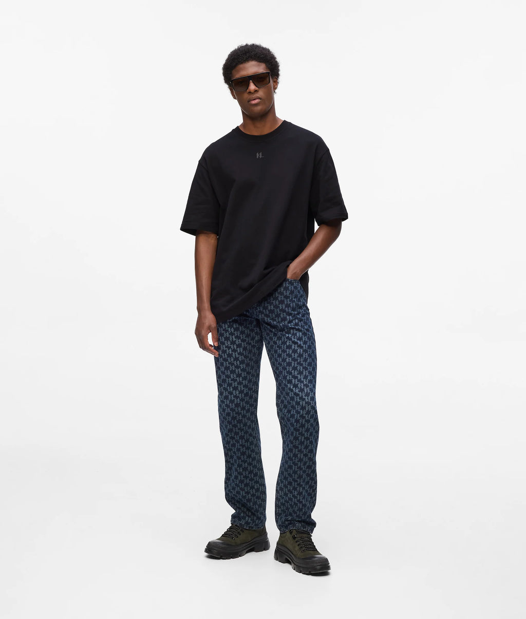 KARL LAGERFELD JEANS TRICOU PIQUE BLACK