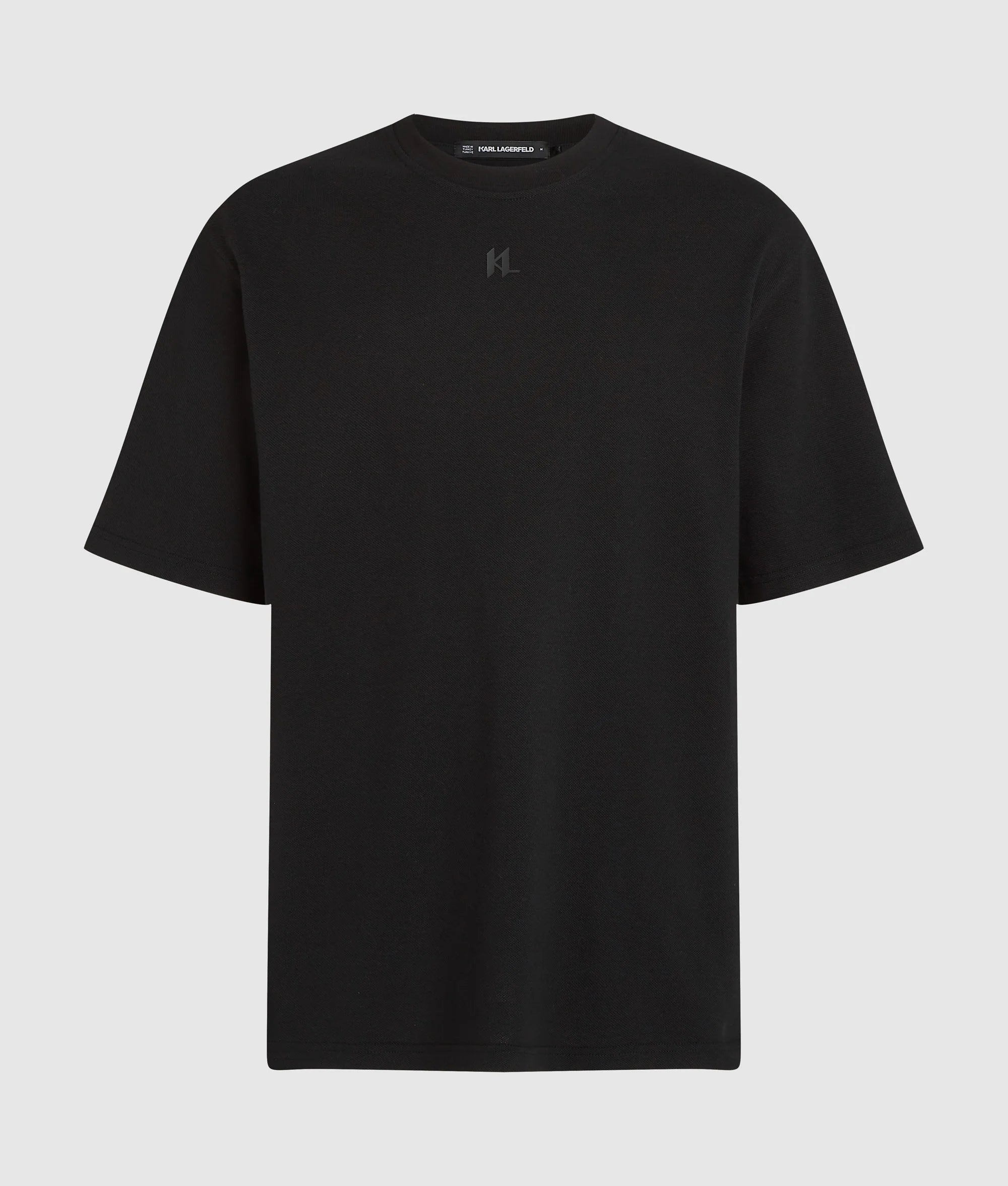 KARL LAGERFELD JEANS TRICOU PIQUE BLACK