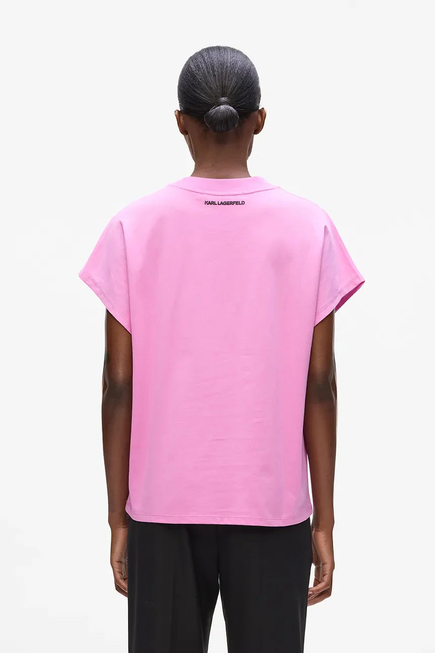 KARL LAGERFELD JEANS TRICOU AQUARELLE ROZ