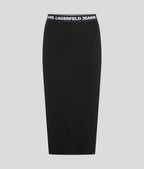 KARL LAGERFELD FUSTA MIDI BLACK