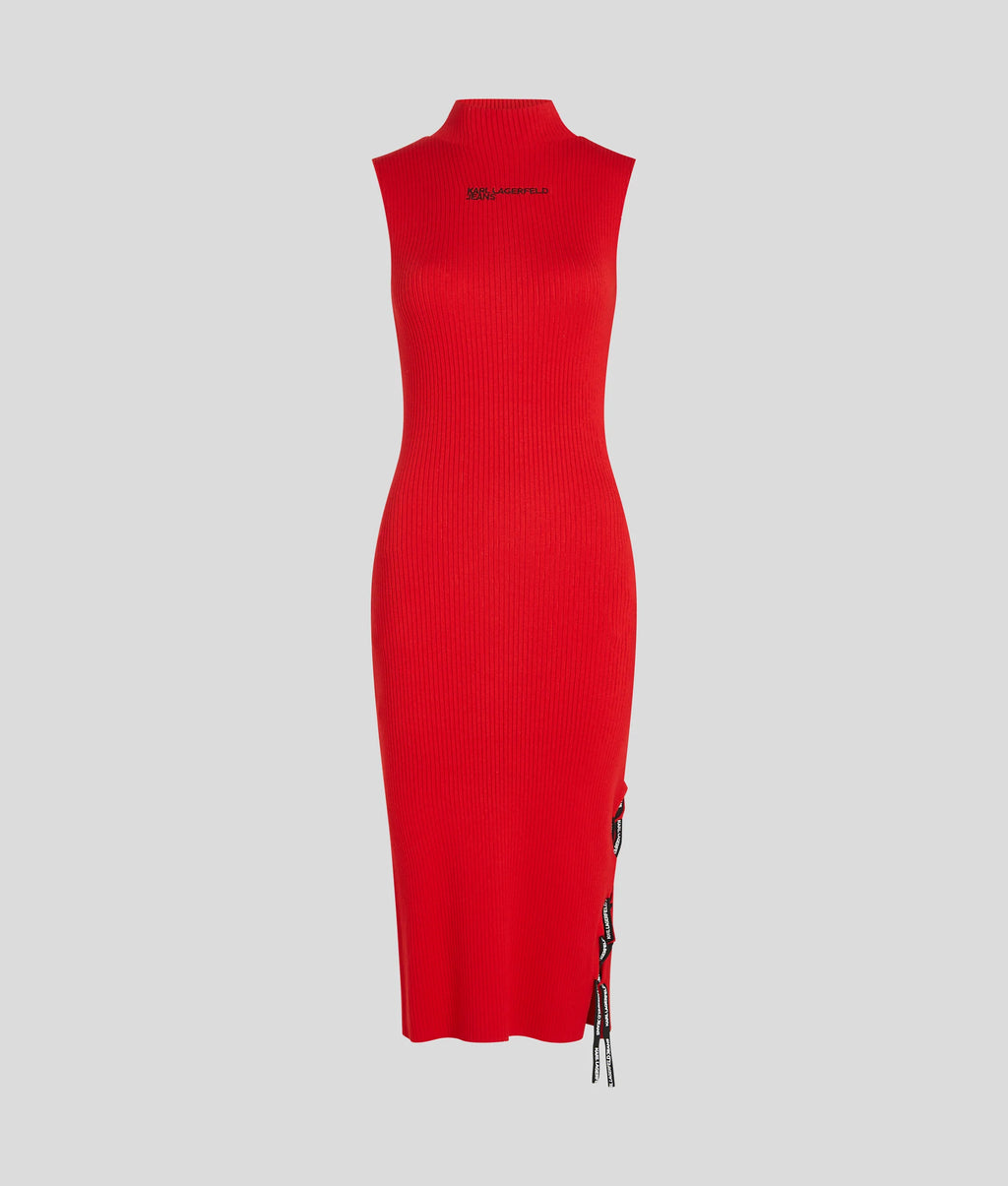 KARL LAGERFELD ROCHIE MIDI CASUAL RED
