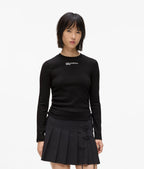 KARL LAGERFELD BLUZĂ RIBBED BLACK