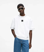 KARL LAGERFELD TRICOU RELAXED STITCH WHITE