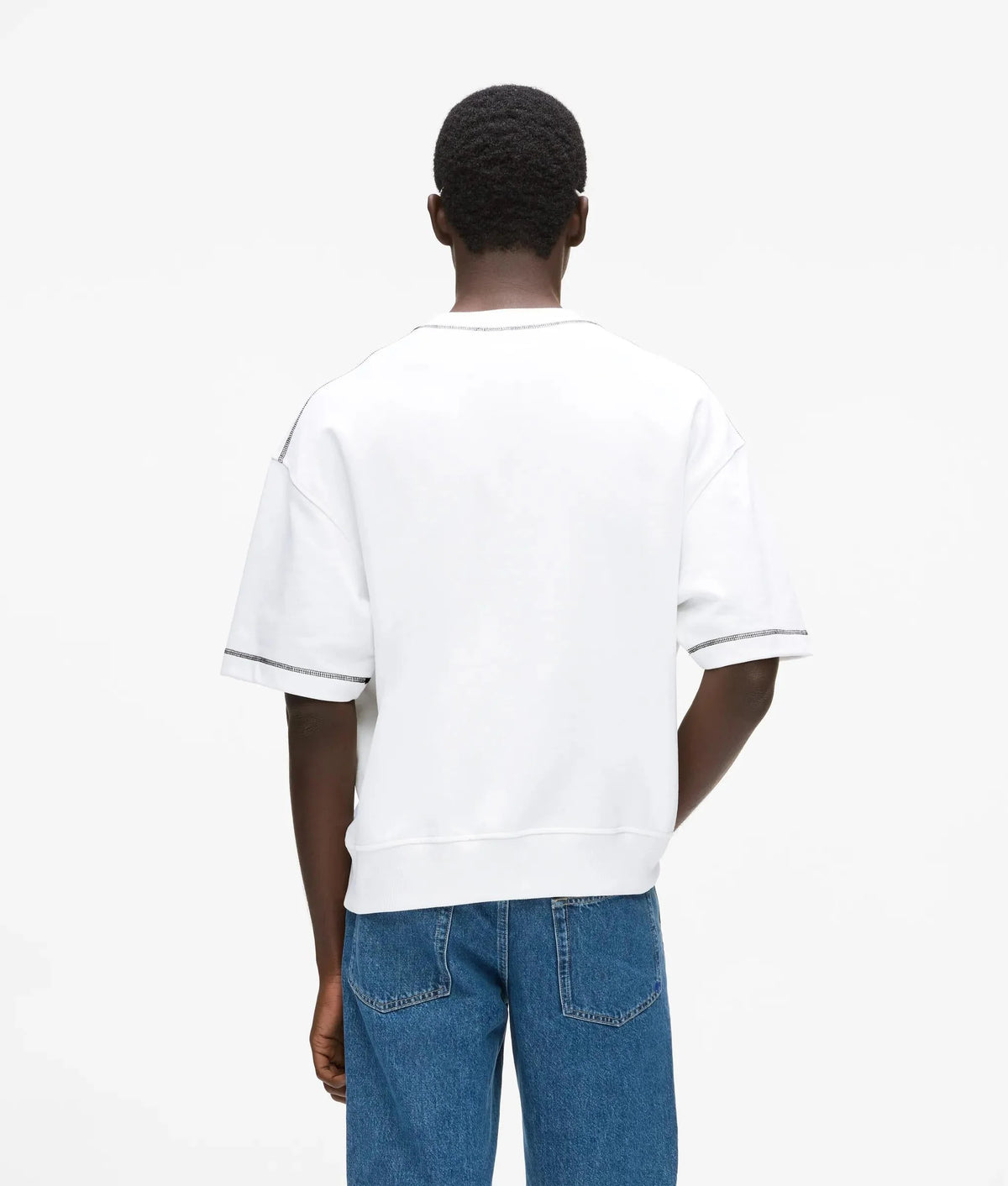 KARL LAGERFELD TRICOU RELAXED STITCH WHITE