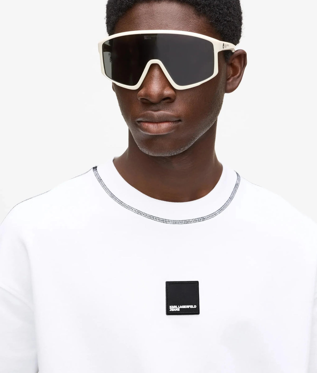 KARL LAGERFELD TRICOU RELAXED STITCH WHITE