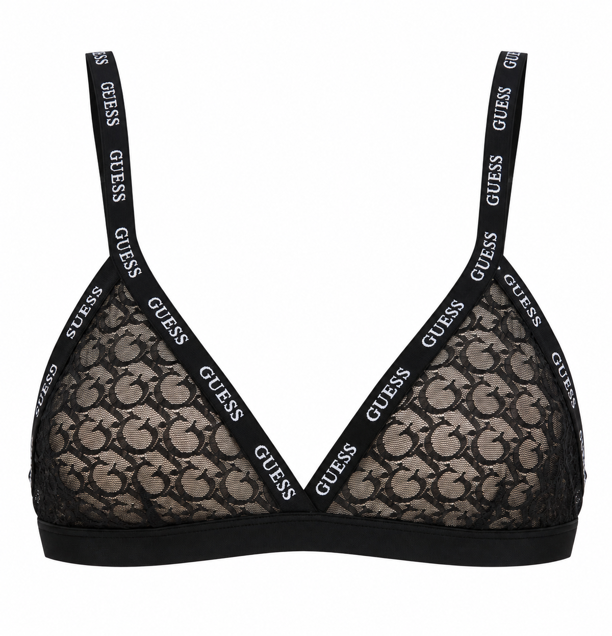 GUESS BRA MONOGRAM BLACK