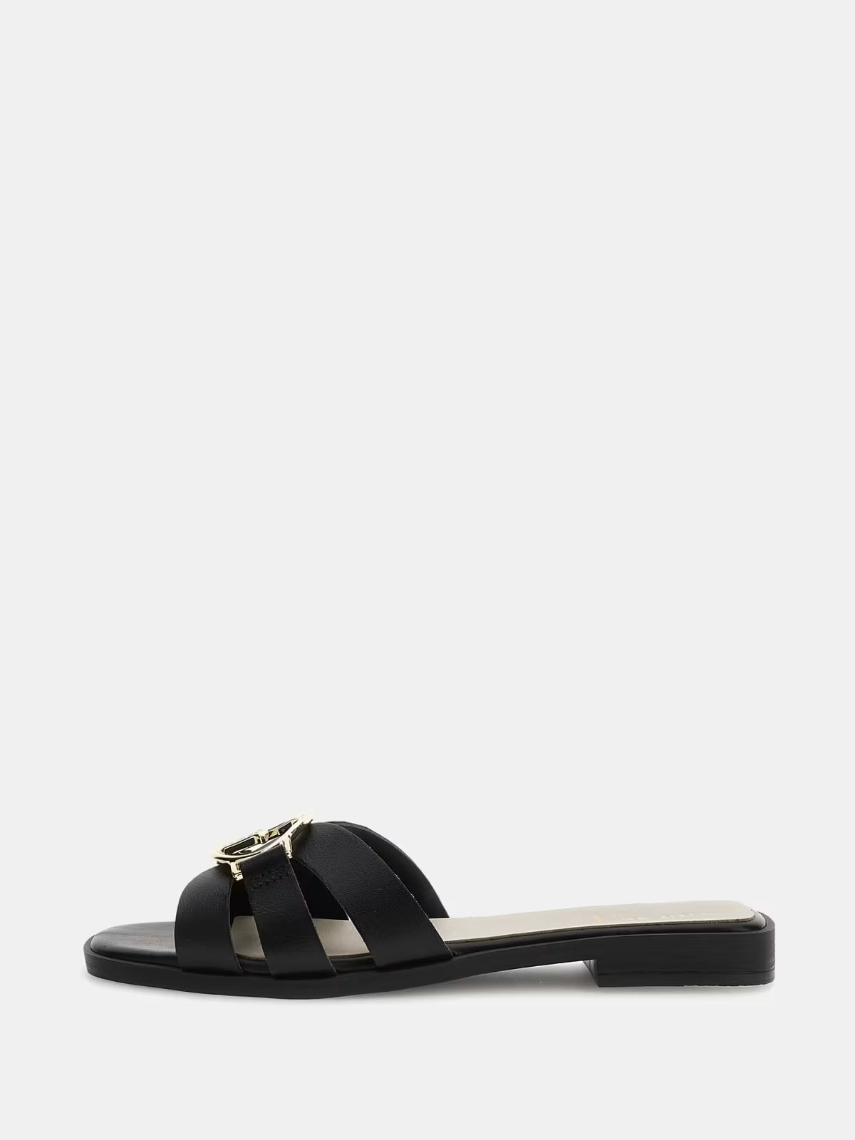 GUESS PAPUCI BLACK LEATHER