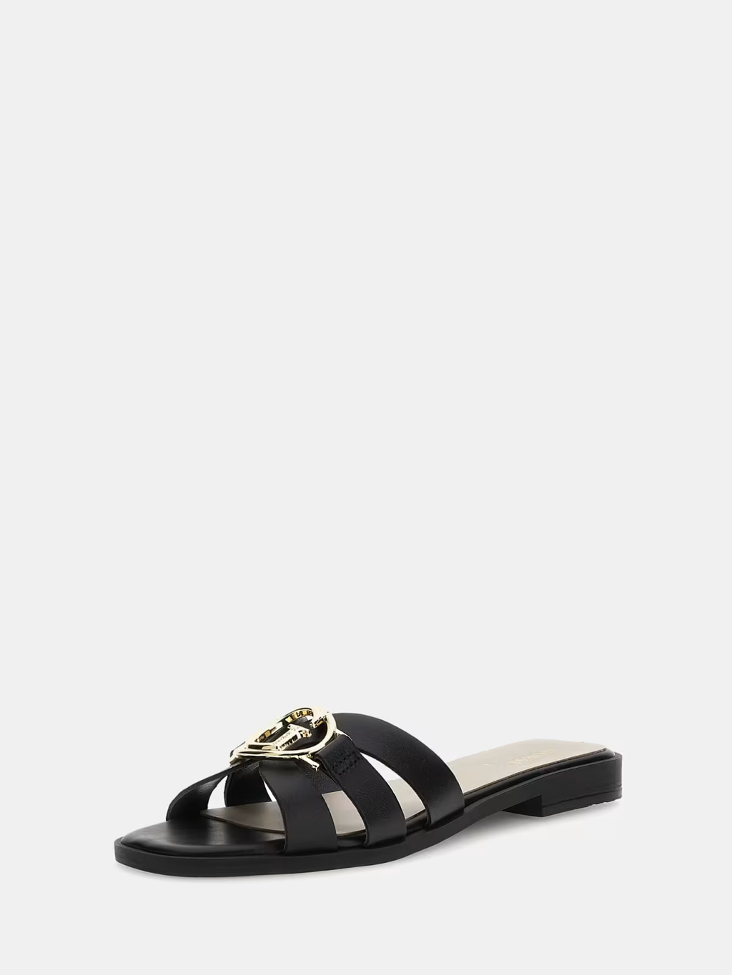 GUESS PAPUCI BLACK LEATHER