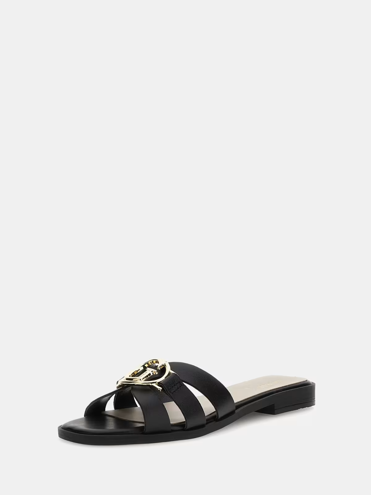 GUESS PAPUCI BLACK LEATHER
