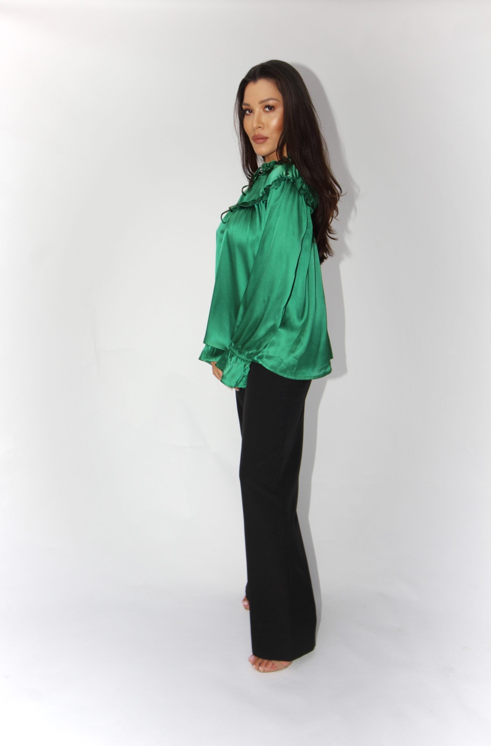 DOROTHY PERKINS BLUZA ELEGANTA VERDE SMARALD