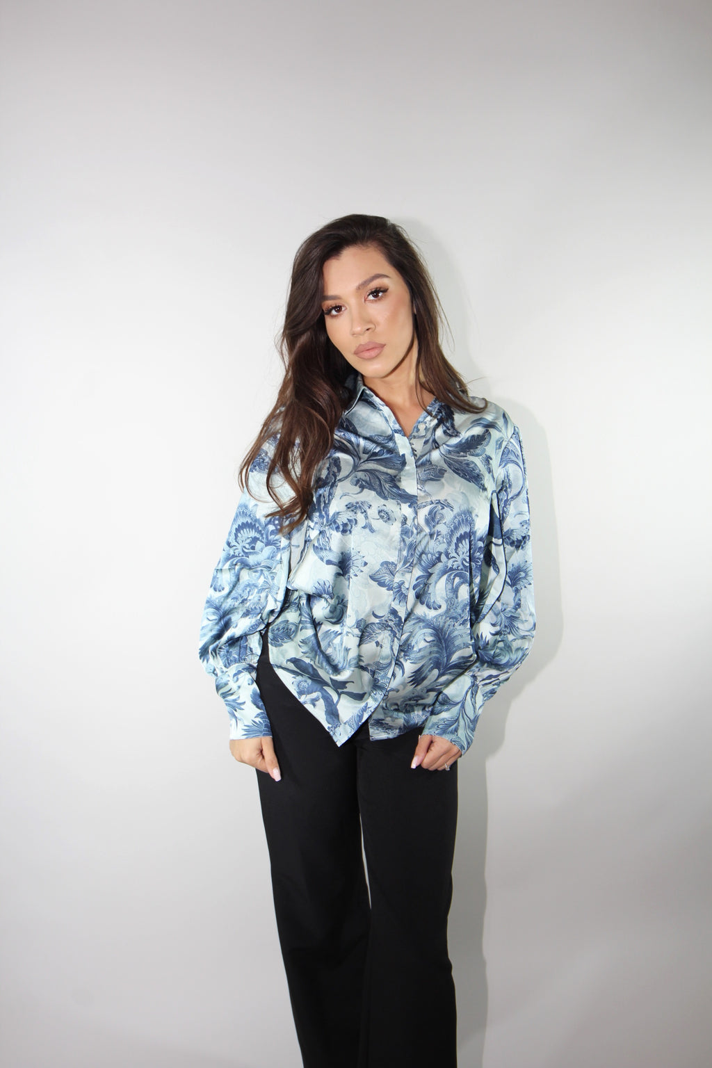 GUESS CAMASA ELEGANTA BLUE PRINT