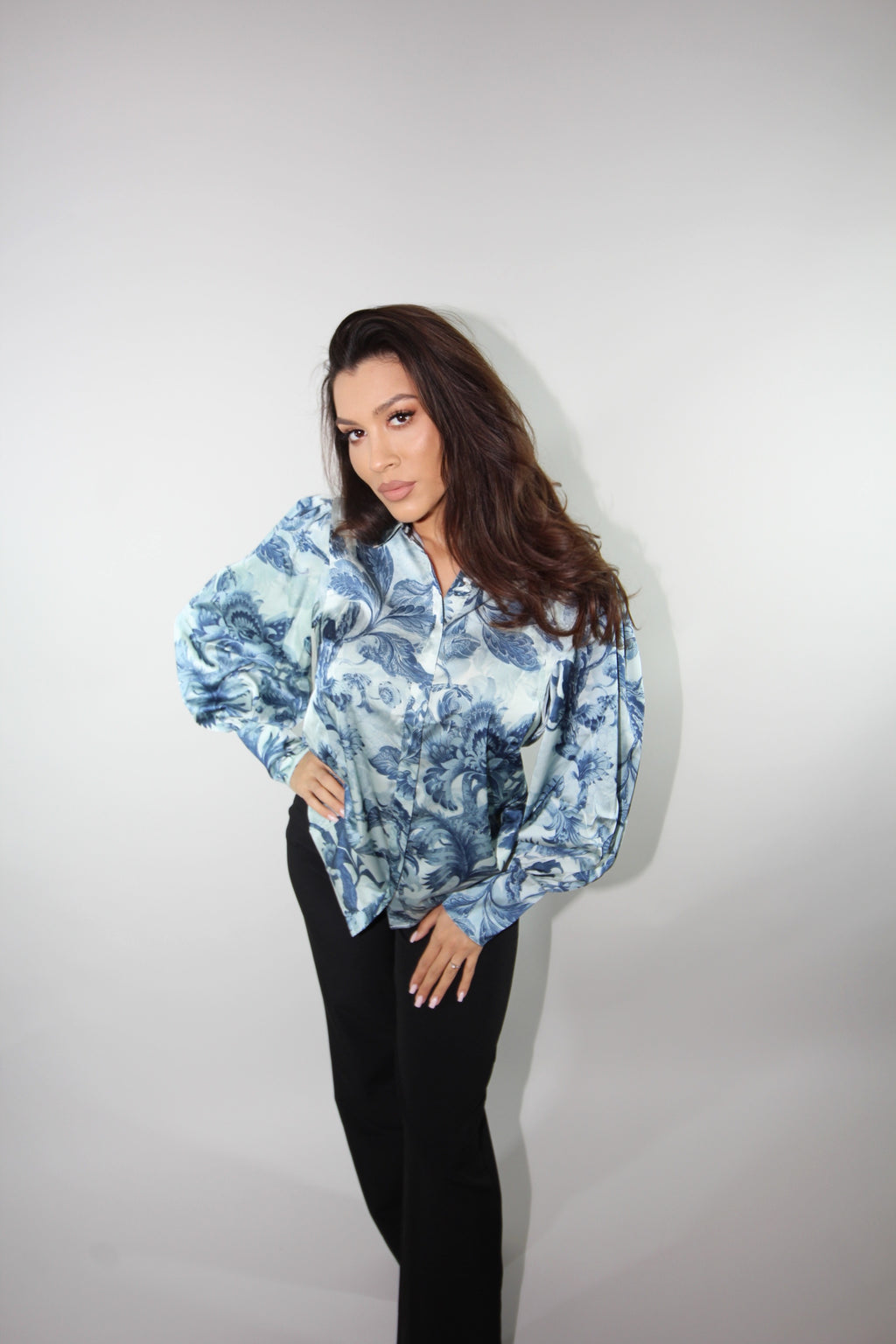 GUESS CAMASA ELEGANTA BLUE PRINT