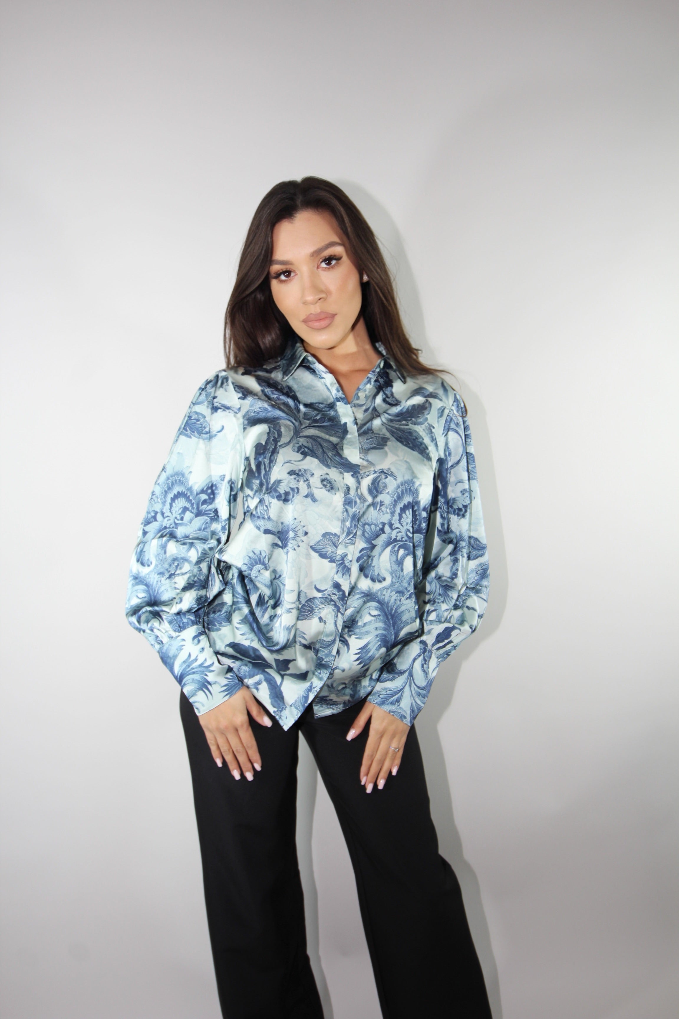 GUESS CAMASA ELEGANTA BLUE PRINT