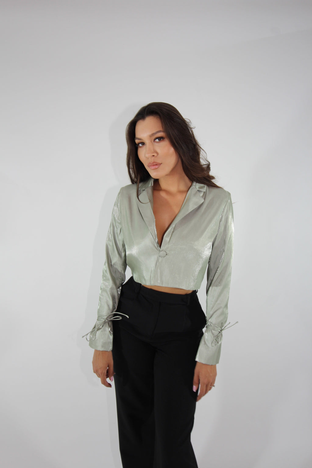 NASTY GAL SACOU BLAZER SATIN
