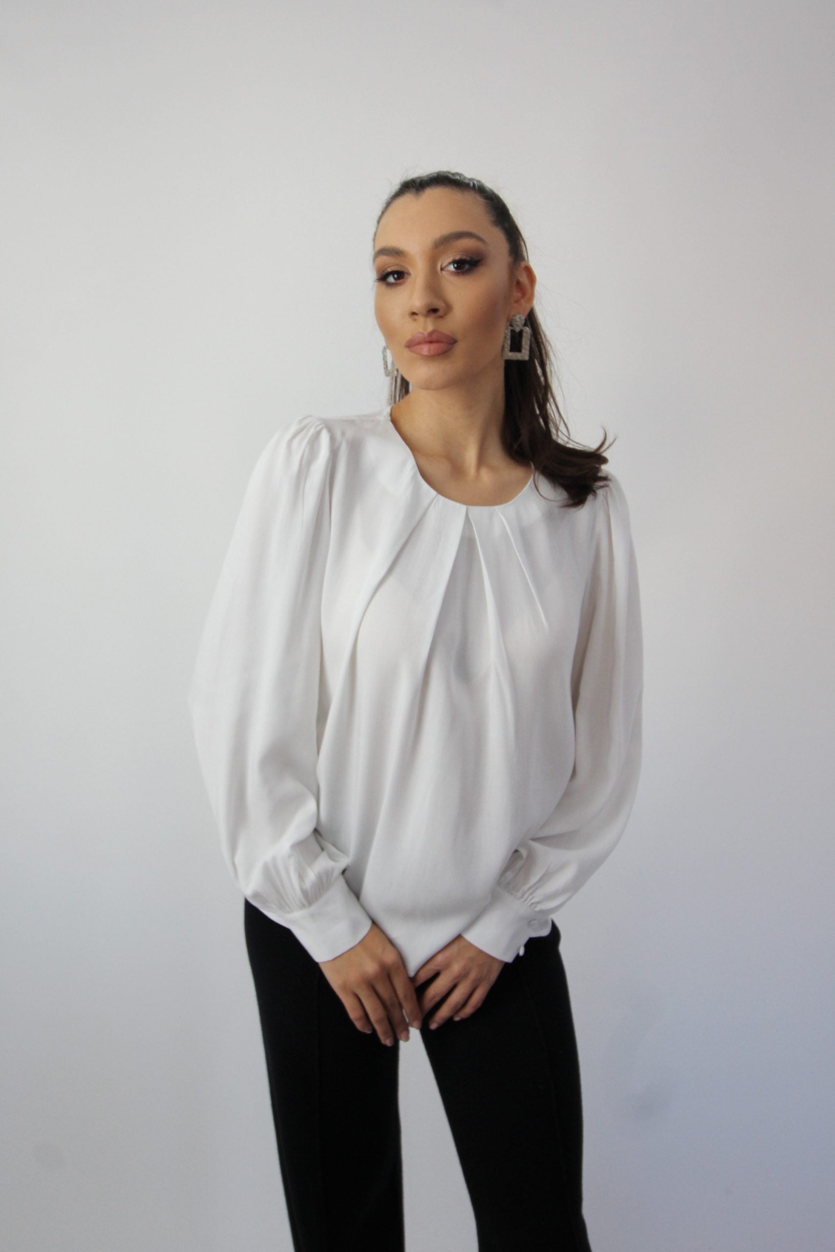 WANTTIT BLUZĂ ELEGANTĂ ALBĂ