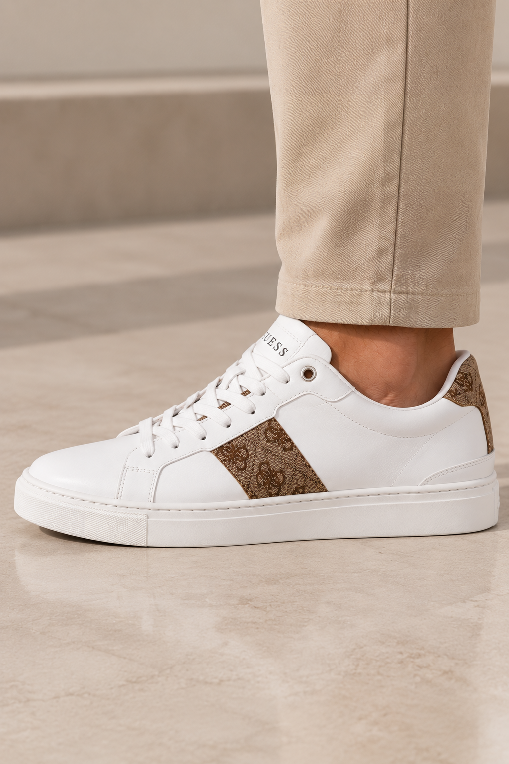GUESS WHITE SNEAKERS MEN
