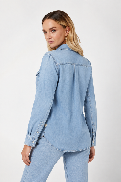GUESS CAMASA BLUE DENIM