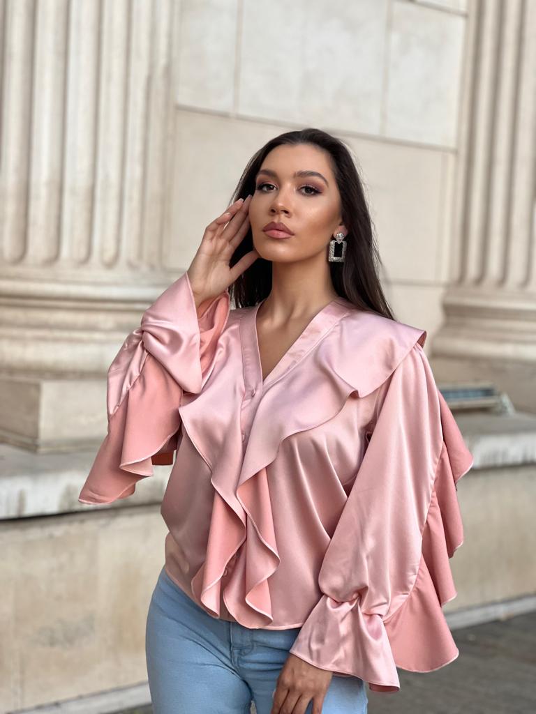 KINGS&CLOWNS CAMASA ROZ CU VOLANE