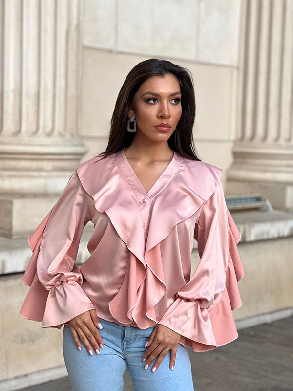 KINGS&CLOWNS CAMASA ROZ CU VOLANE