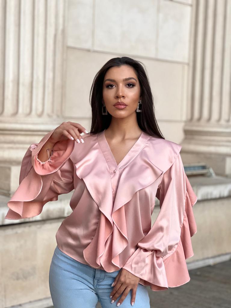 KINGS&CLOWNS CAMASA ROZ CU VOLANE