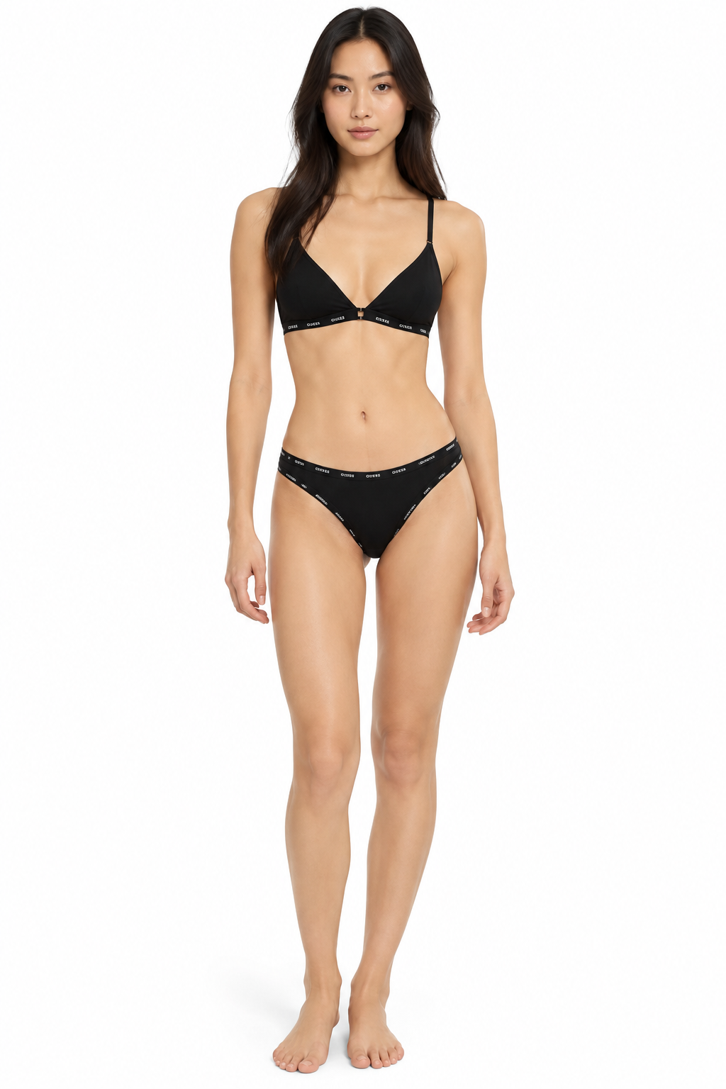 GUESS THONG BLACK 3-PACK SET