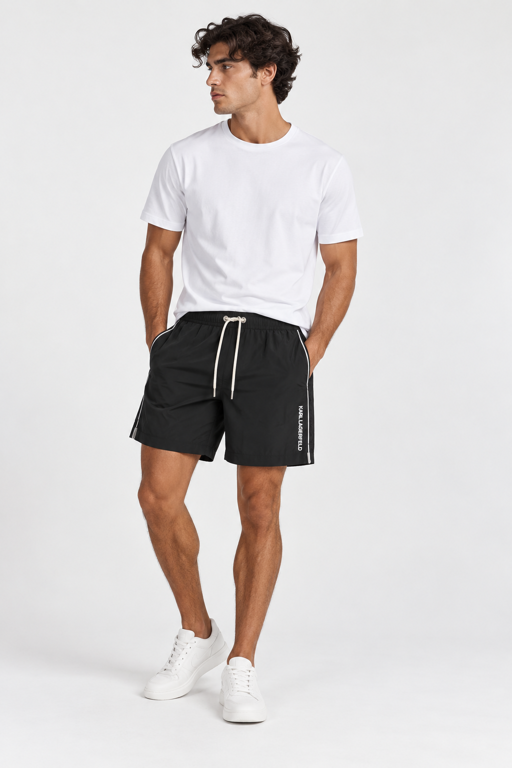 KARL LAGERFELD SHORT NAUTICAL BLACK