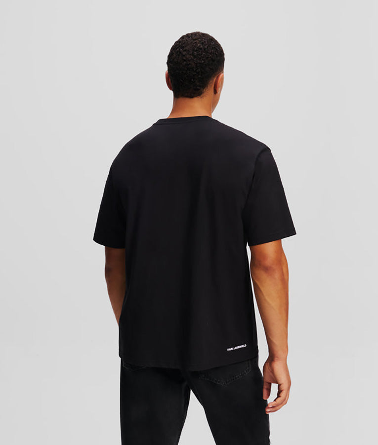 KARL LAGERFELD JEANS TRICOU NEGRU IKON GRAPHIC