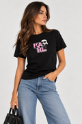 KARL LAGERFELD TRICOU VARSITY BLACK