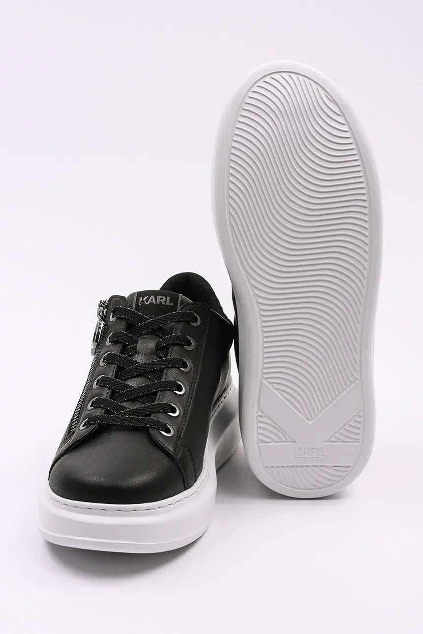 KARL LAGERFELD PANTOFI SPORT DIN PIELE - BLACK