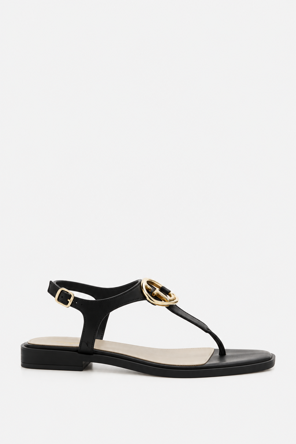 GUESS SANDALE BLACK LEATHER