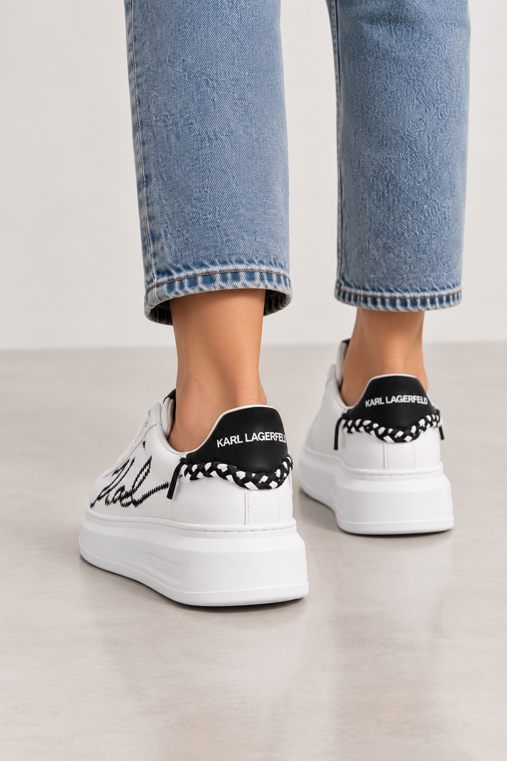 KARL LAGERFELD PANTOFI SPORT KAPRI WHITE