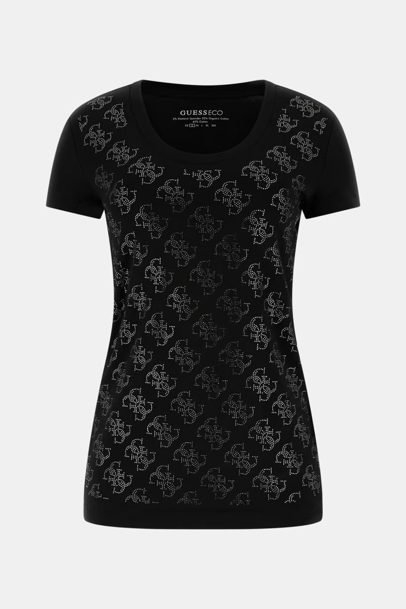 GUESS TRICOU SHINE BLACK