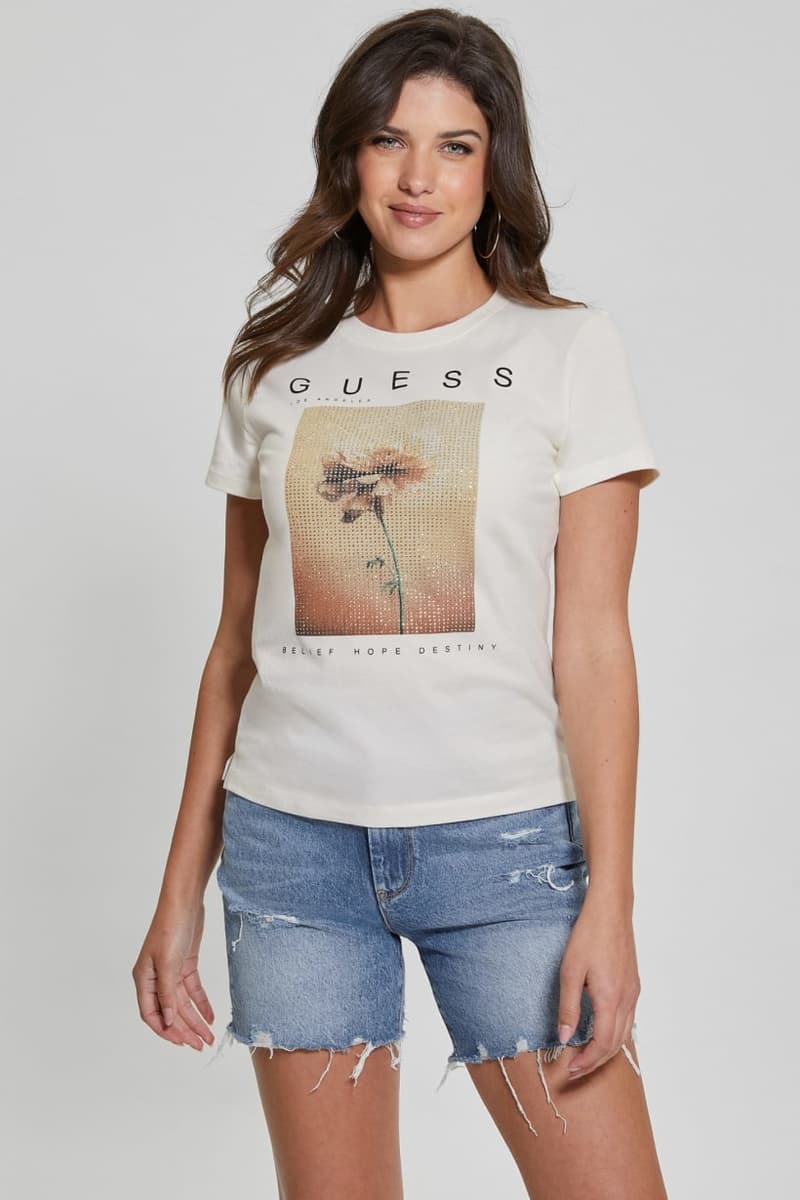 GUESS TRICOU ALB DESTINY