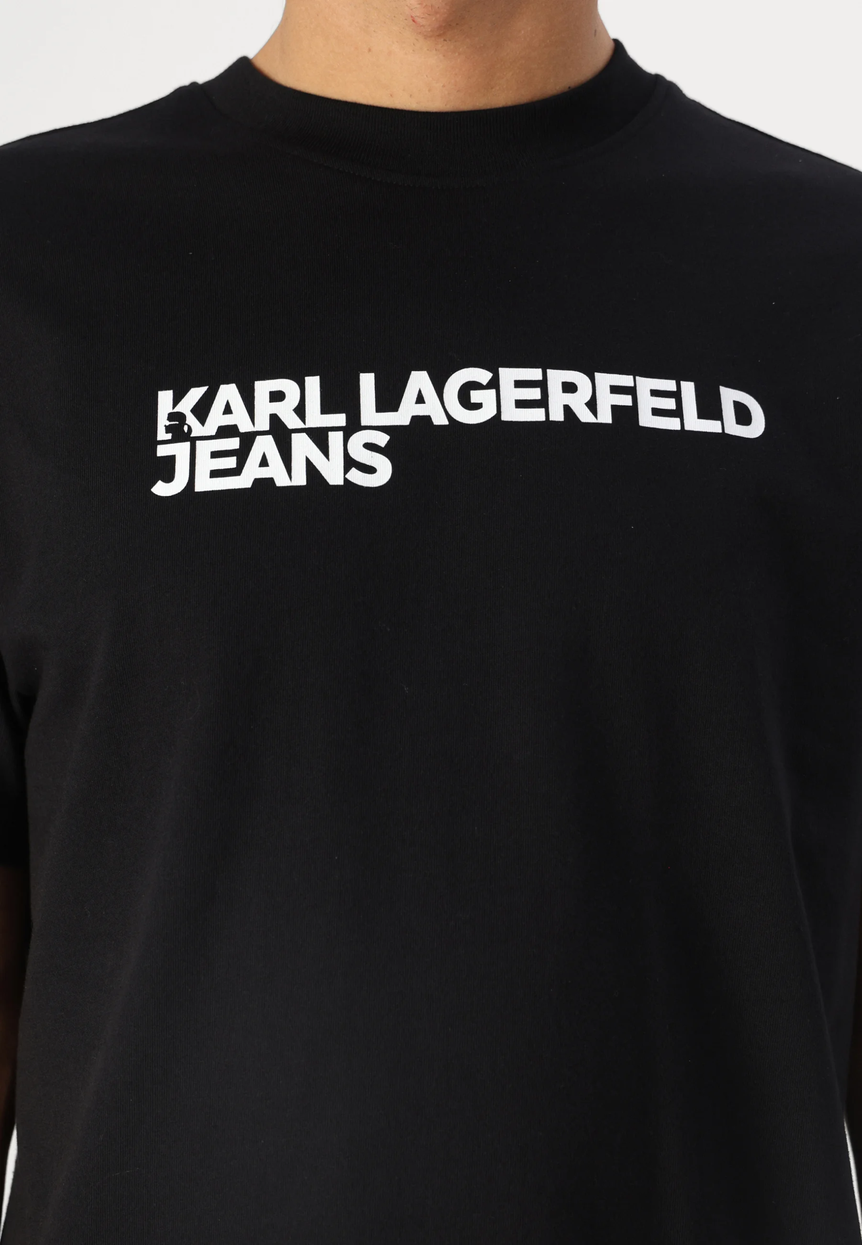 KARL LAGERFELD JEANS TRICOU NEGRU BASIC LOGO