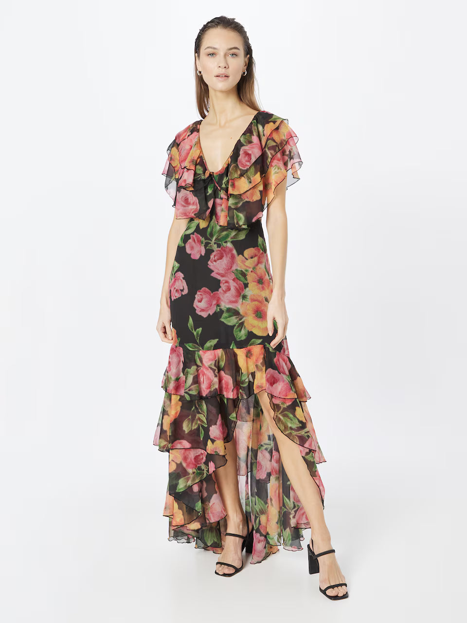 NASTY GAL ROCHIE MAXI IMPRIMEU FLORAL