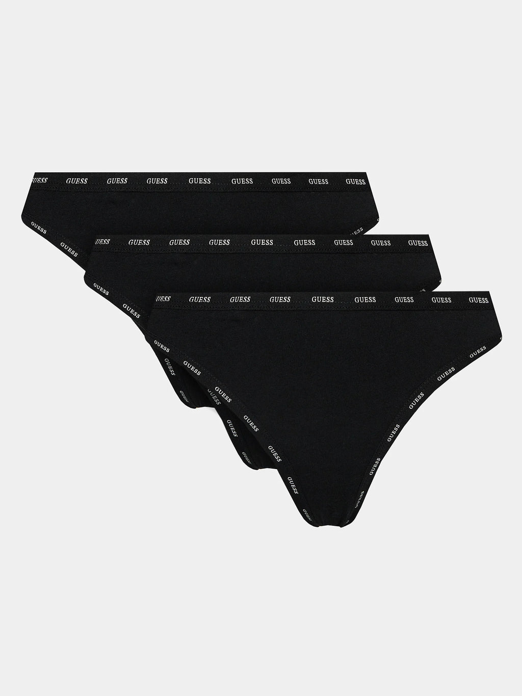 GUESS THONG BLACK 3-PACK SET