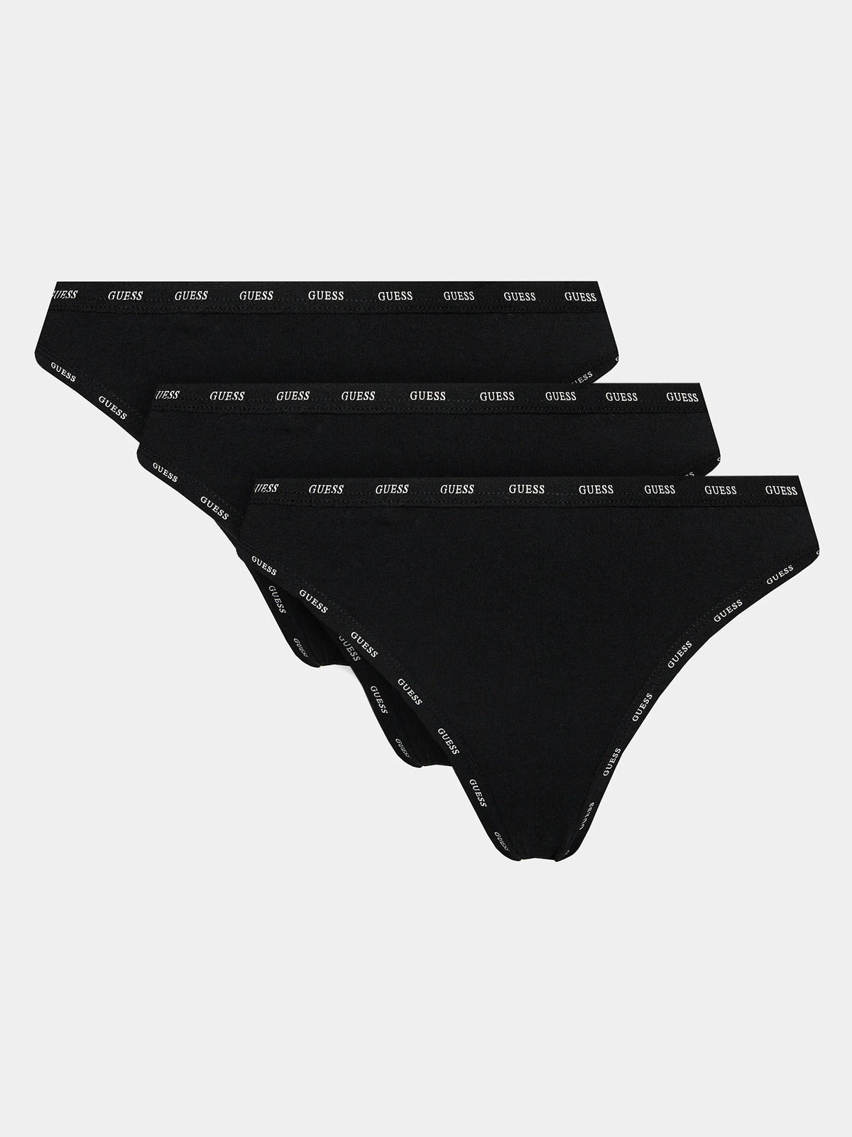 GUESS THONG BLACK 3-PACK SET