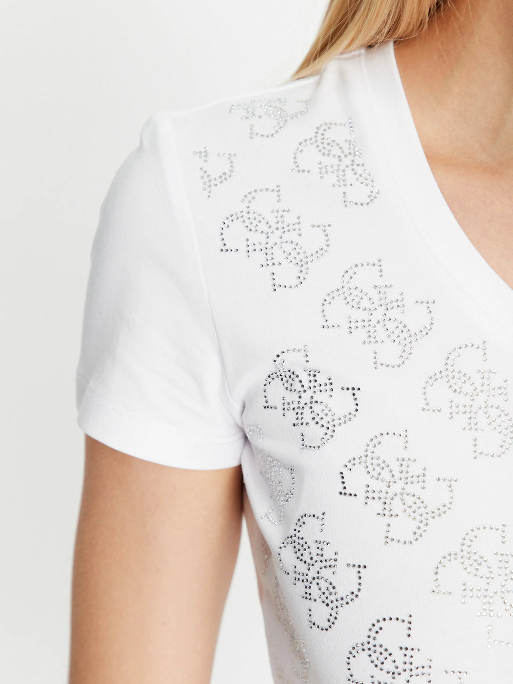 GUESS TRICOU SHINE WHITE