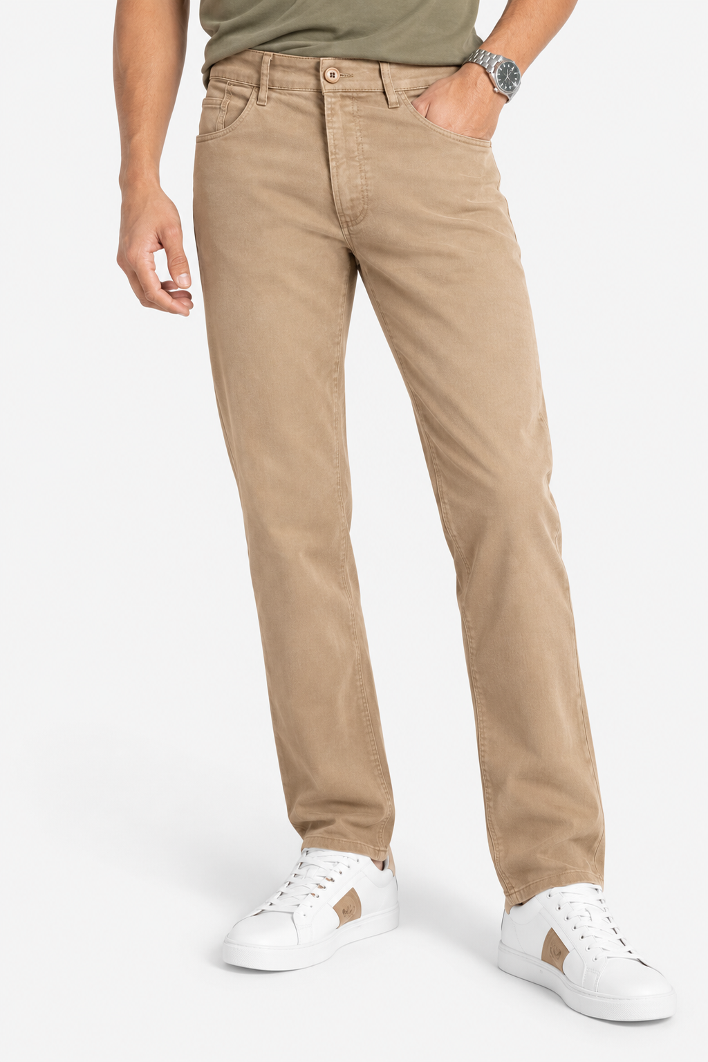 GUESS PANTALONI CASUAL BEIGE